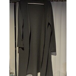 Gray Lightweight Long Cardigan Duster/ Long Sleeves/size XL/ Unbranded